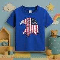 American Flag Eagle Usa Patriotic Gift Toddler T-Shirt thumb 3