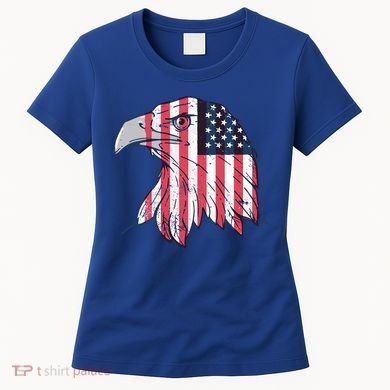 American Flag Eagle Usa Patriotic Gift Women's T-Shirt