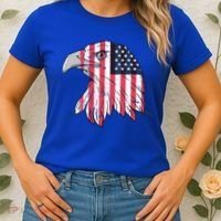 American Flag Eagle Usa Patriotic Gift Women's T-Shirt thumb 2