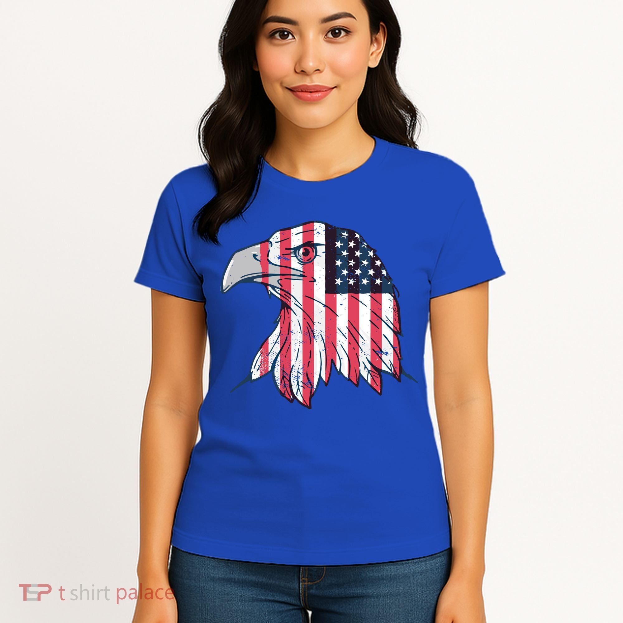 American Flag Eagle Usa Patriotic Gift Women's T-Shirt
