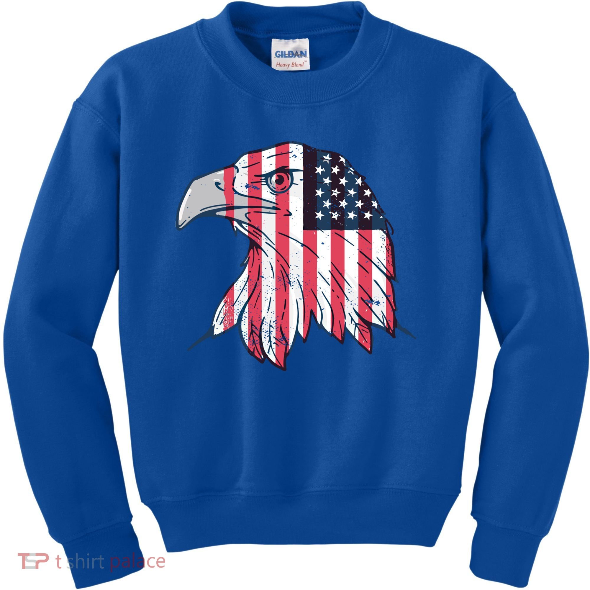 American Flag Eagle Usa Patriotic Gift Kids Sweatshirt