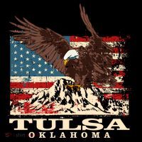 American Flag Eagle Tulsa Patriotic Oklahoma Patriotism Gift Coffee Mug thumb 5