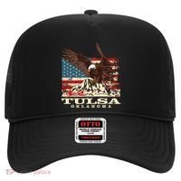 American Flag Eagle Tulsa Patriotic Oklahoma Patriotism Gift Hat thumb 0