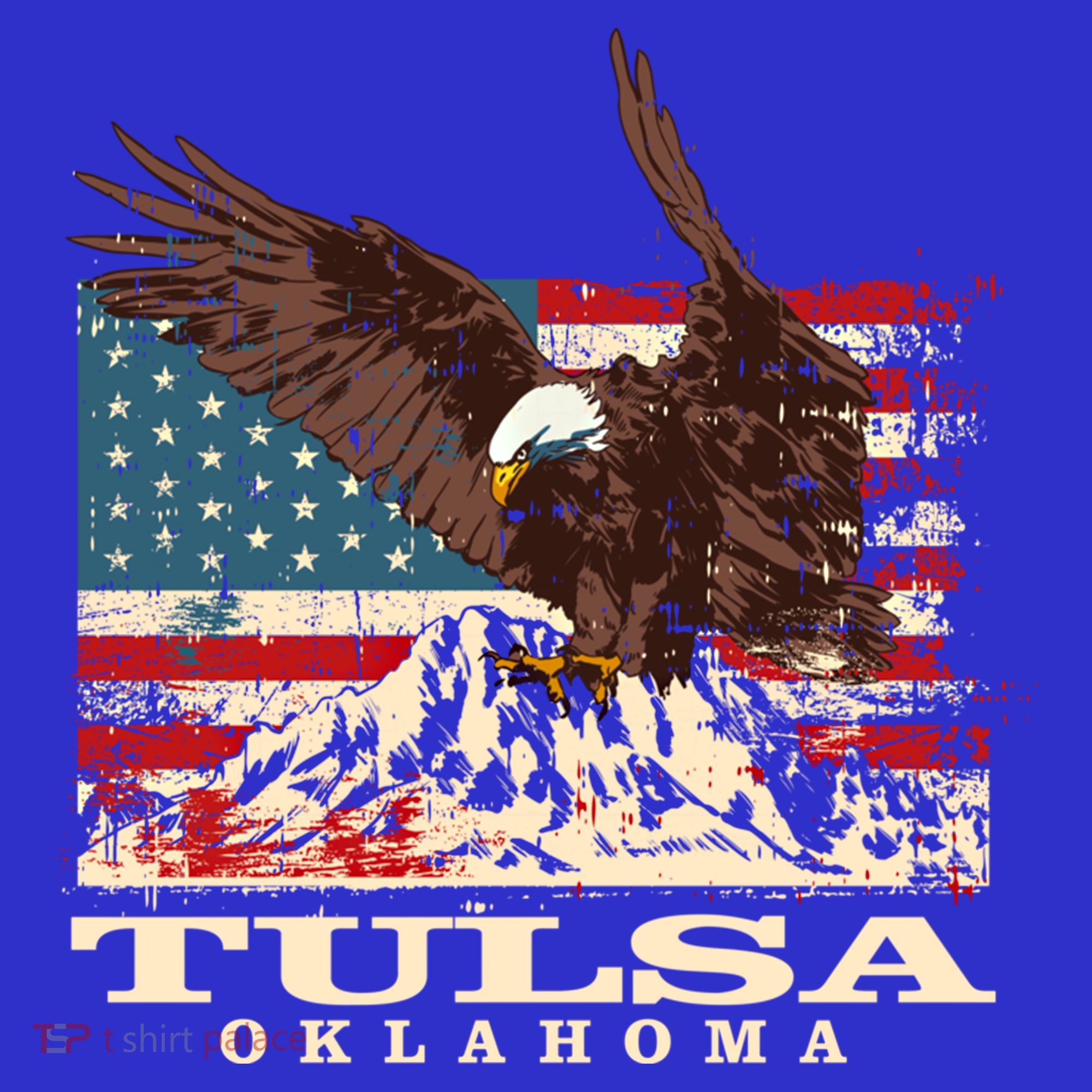 American Flag Eagle Tulsa Patriotic Oklahoma Patriotism Gift Apron