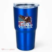 American Flag Eagle Tulsa Patriotic Oklahoma Patriotism Gift Tumbler thumb 0