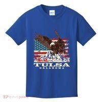American Flag Eagle Tulsa Patriotic Oklahoma Patriotism Gift Kids T-Shirt thumb 0
