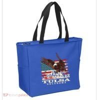 American Flag Eagle Tulsa Patriotic Oklahoma Patriotism Gift Tote Bag thumb 2