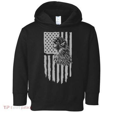 American Flag Eagle Patriot Toddler Hoodie