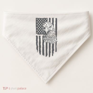 American Flag Eagle Patriot USA-Made Doggie Bandana