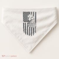 American Flag Eagle Patriot USA-Made Doggie Bandana thumb 0