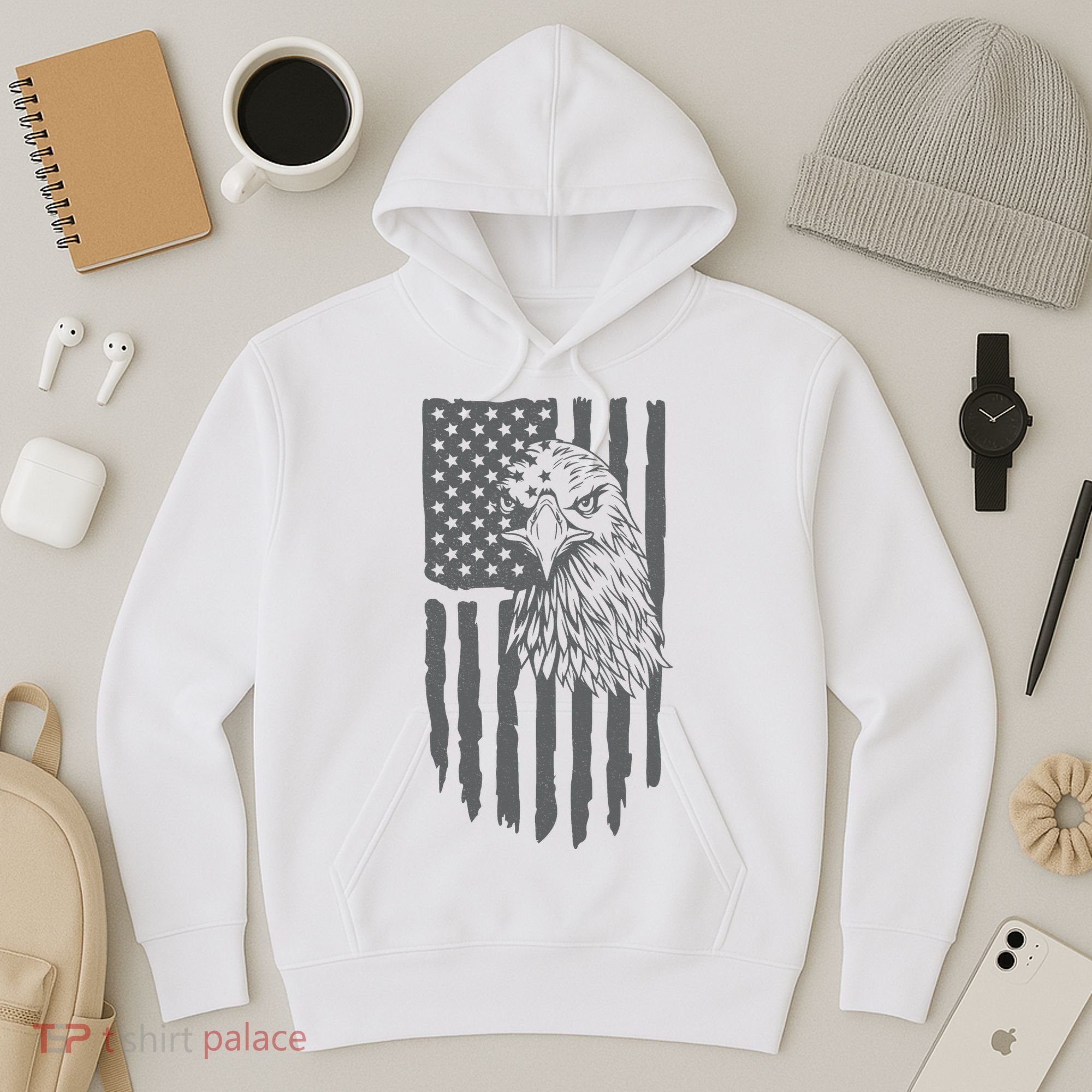 American Flag Eagle Patriot Hoodie