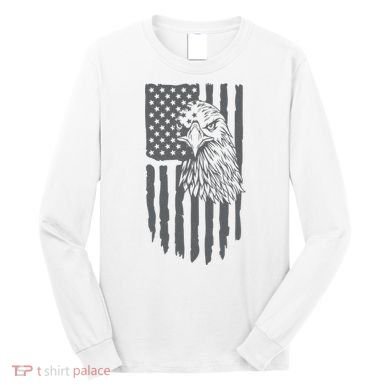 American Flag Eagle Patriot Long Sleeve Shirt