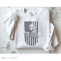 American Flag Eagle Patriot Sweatshirt thumb 2