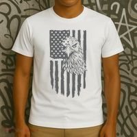 American Flag Eagle Patriot T-Shirt thumb 3