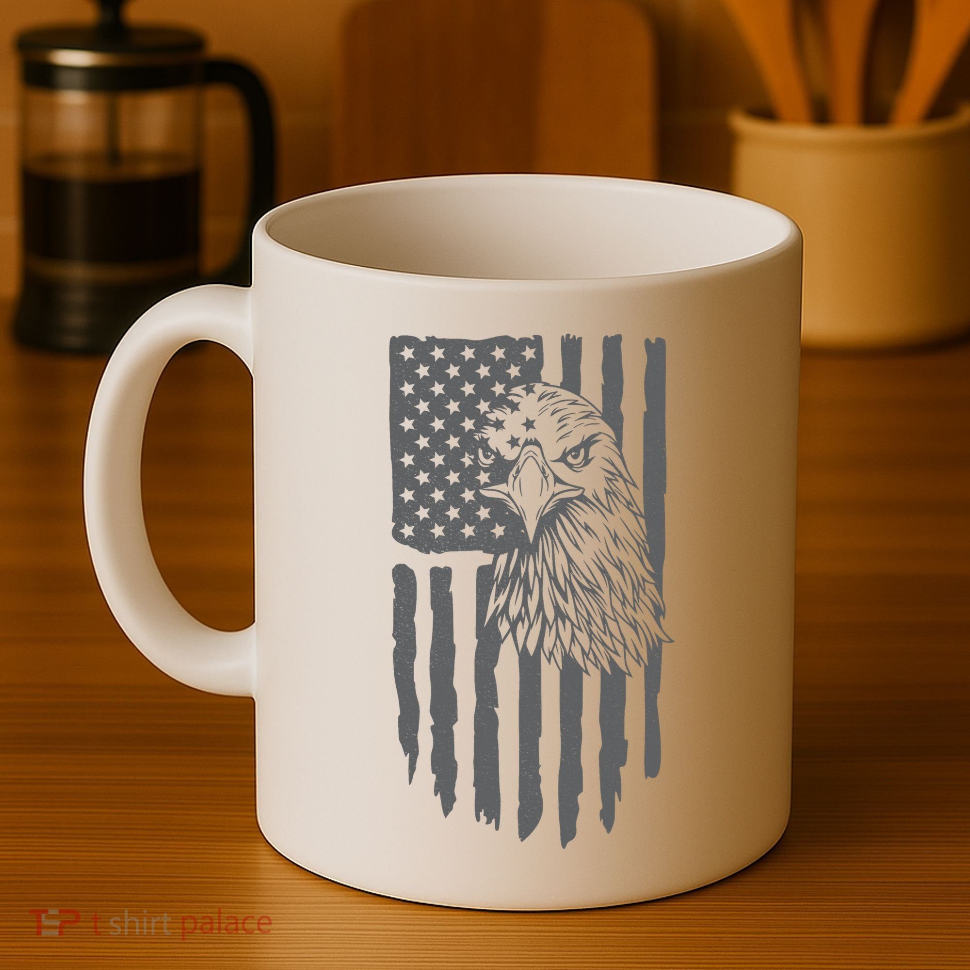 American Flag Eagle Patriot Coffee Mug