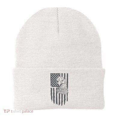 American Flag Eagle Patriot Beanie