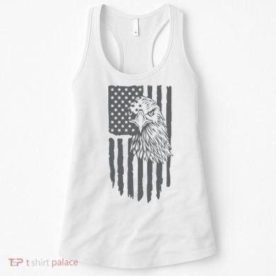 American Flag Eagle Patriot Women's Tank Top