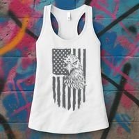 American Flag Eagle Patriot Women's Tank Top thumb 3