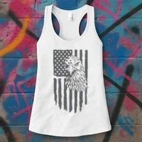 American Flag Eagle Patriot Women's Tank Top thumb 3