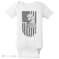 American Flag Eagle Patriot Baby Bodysuit thumb 0