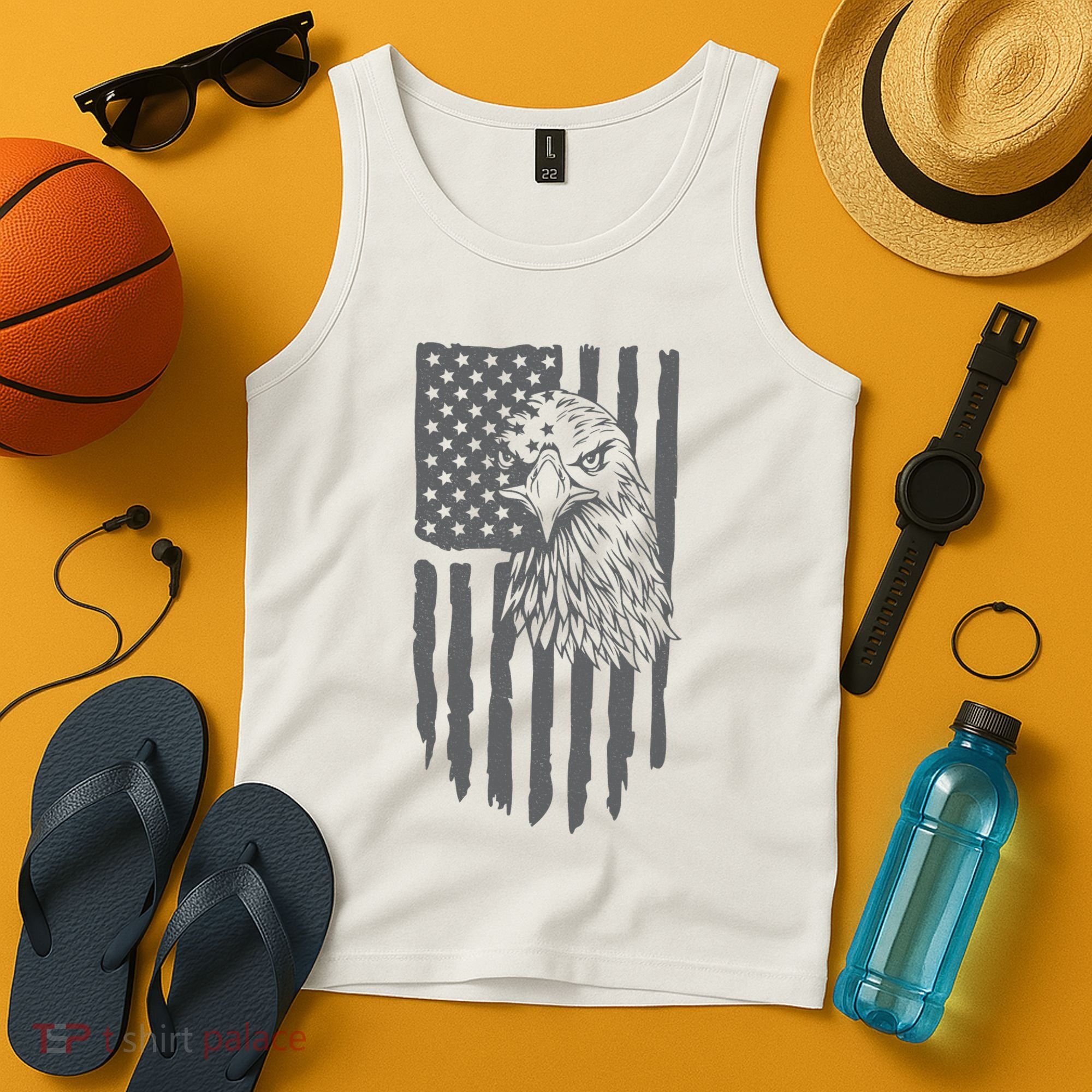 American Flag Eagle Patriot Tank Top