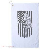 American Flag Eagle Patriot Golf Towel thumb 0