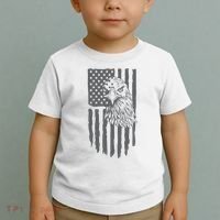 American Flag Eagle Patriot Toddler T-Shirt thumb 2