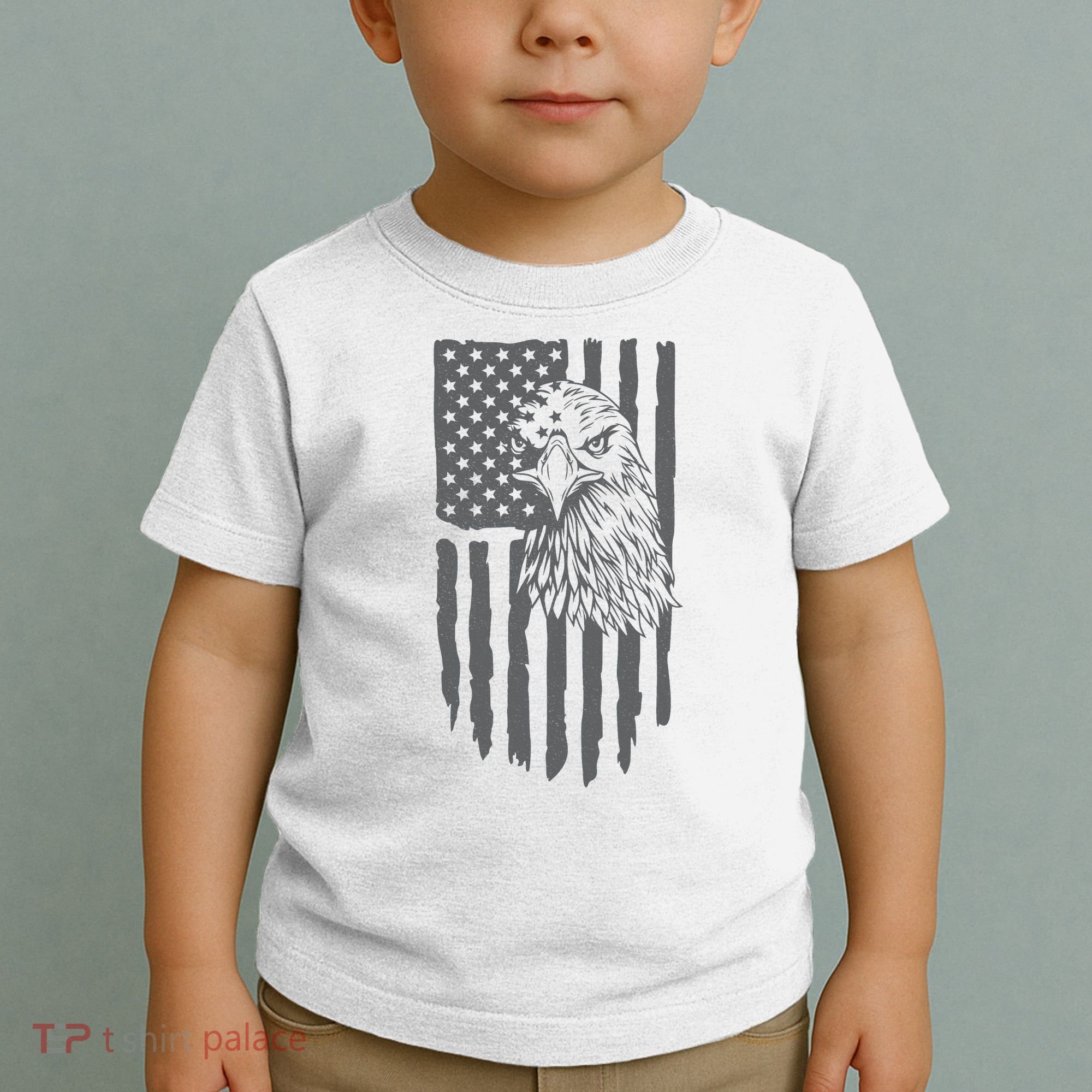 American Flag Eagle Patriot Toddler T-Shirt