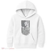 American Flag Eagle Patriot Kids Hoodie thumb 0