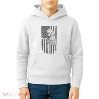 American Flag Eagle Patriot Kids Hoodie thumb 4