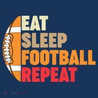 American Football Eat Sleep Football Repeat Mousepad thumb 1