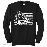 American Flag Excavator Sweatshirt thumb 0