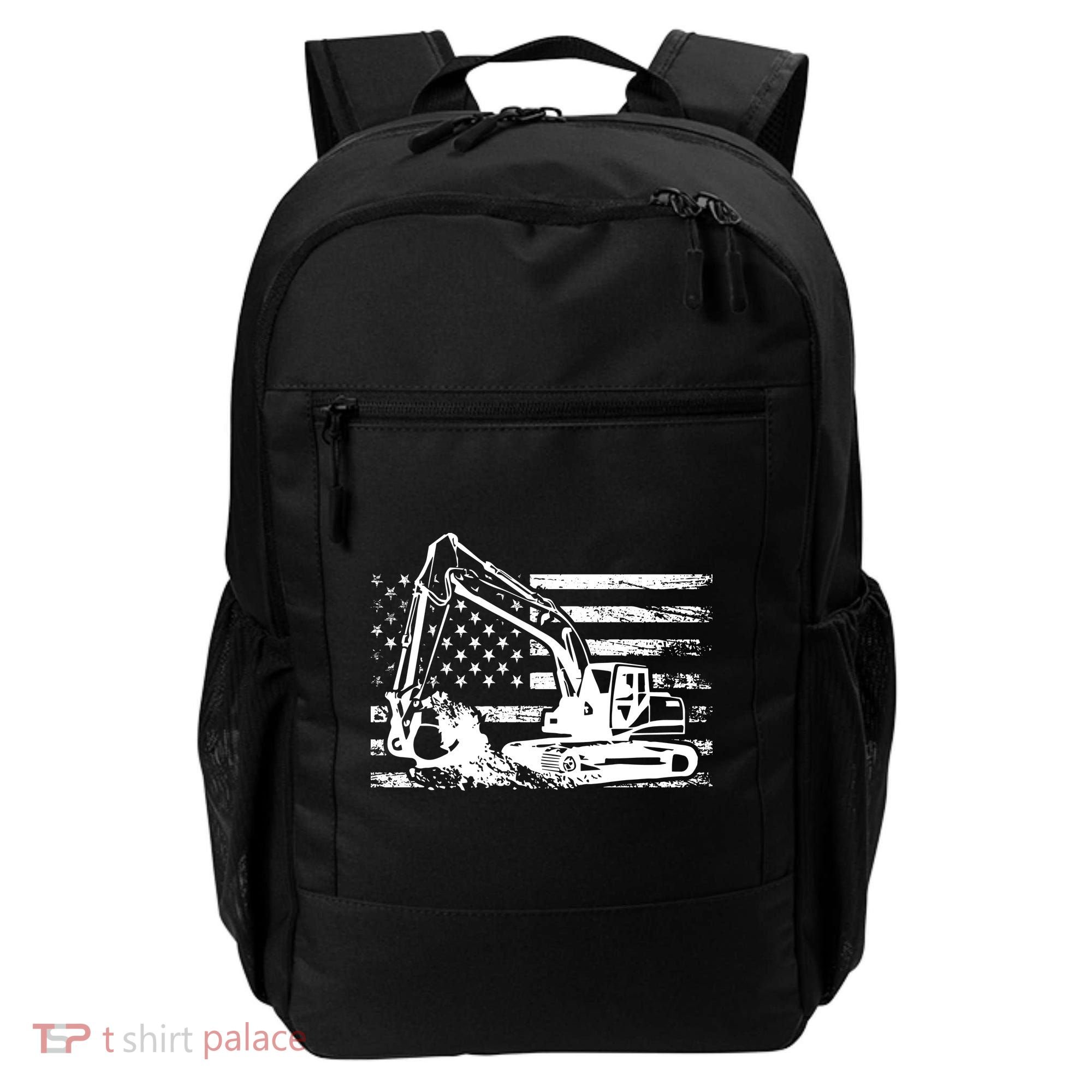 American Flag Excavator Backpack