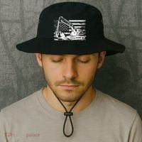 American Flag Excavator Bucket Hat thumb 2