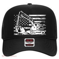 American Flag Excavator Hat thumb 0
