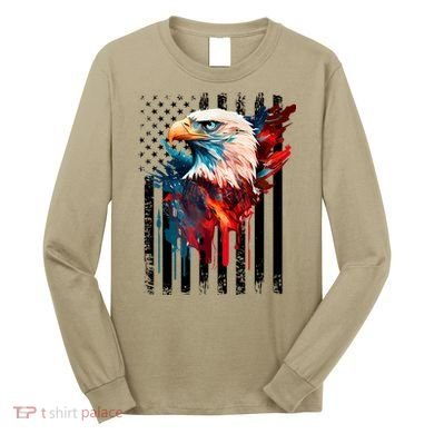 American Flag Eagle Patriots America Eagle Long Sleeve Shirt