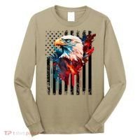 American Flag Eagle Patriots America Eagle Long Sleeve Shirt thumb 0
