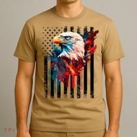 American Flag Eagle Patriots America Eagle T-Shirt thumb 3