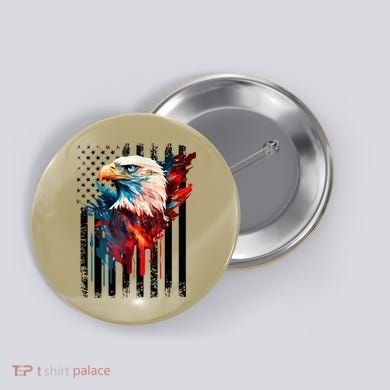 American Flag Eagle Patriots America Eagle Button
