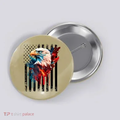 American Flag Eagle Patriots America Eagle Button