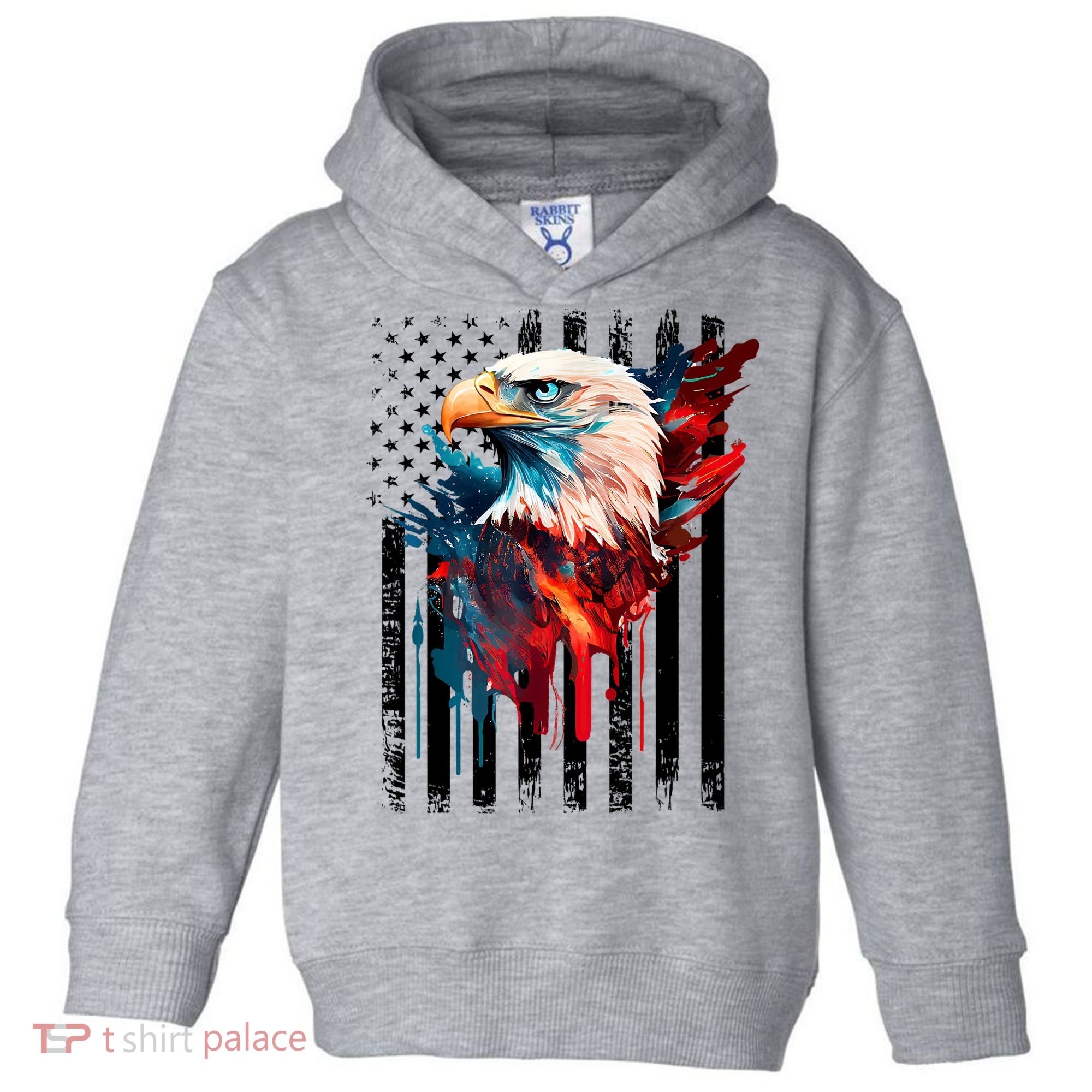 American Flag Eagle Patriots America Eagle Toddler Hoodie