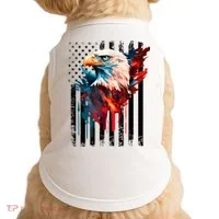 American Flag Eagle Patriots America Eagle Doggie Tank thumb 0