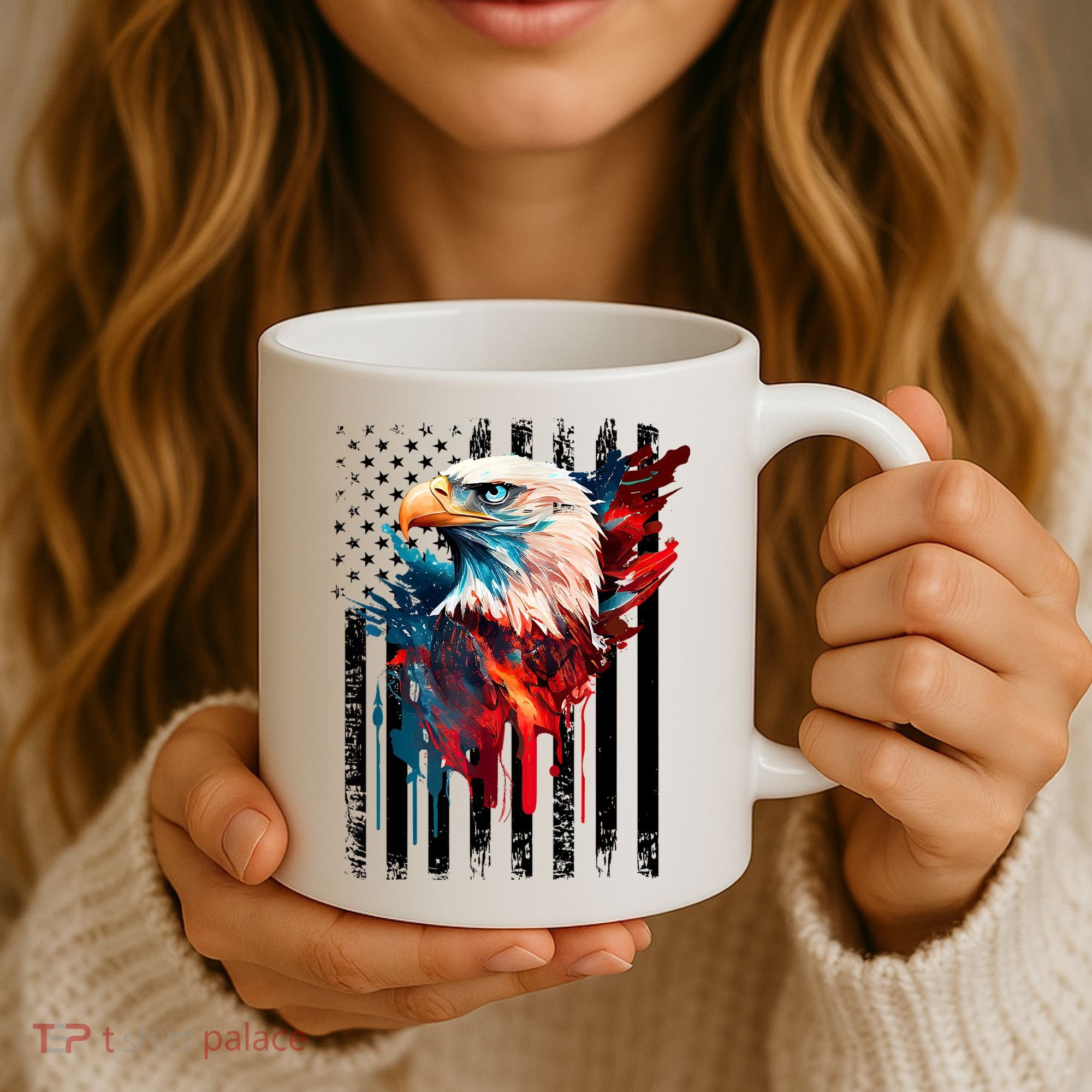American Flag Eagle Patriots America Eagle Coffee Mug