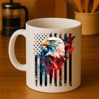 American Flag Eagle Patriots America Eagle Coffee Mug thumb 4