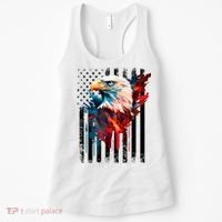 American Flag Eagle Patriots America Eagle Women's Tank Top thumb 0