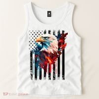 American Flag Eagle Patriots America Eagle Tank Top thumb 2