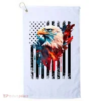 American Flag Eagle Patriots America Eagle Golf Towel thumb 0