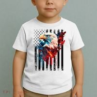 American Flag Eagle Patriots America Eagle Toddler T-Shirt thumb 2