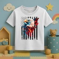 American Flag Eagle Patriots America Eagle Toddler T-Shirt thumb 3
