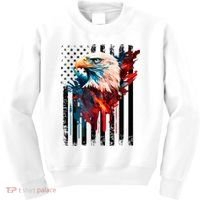 American Flag Eagle Patriots America Eagle Kids Sweatshirt thumb 0